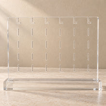Earring and Necklace Stand in clear acrylic, empty