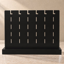 Earring and Necklace Stand in black acrylic, empty