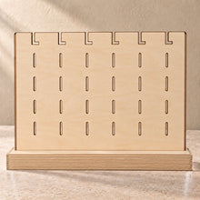 Earring and Necklace Stand in wood (birch plywood), empty
