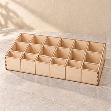 Lipstick Organiser, 18 Slots in wood (birch plywood), empty