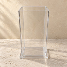 Makeup Brush Holder in clear acrylic, empty