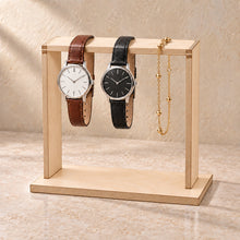 Watch and Bracelet Stand in wood (birch plywood), in use