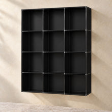 Cup and Saucer Wall Display Rack in black acrylic, empty