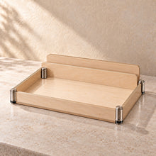 Desk Organiser with Phone Slot in wood (birch plywood), empty