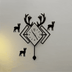 Diamond Shape Pendulum Wall Clock