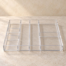 Jewellery Drawer Insert in clear acrylic, empty