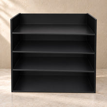 Household Document Sorter in black acrylic, empty