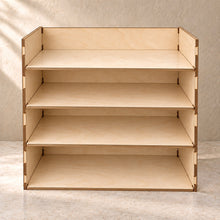 Household Document Sorter in wood (birch plywood), empty