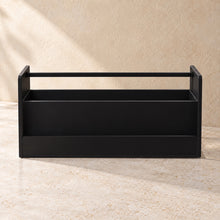 Remote Control Organiser in black acrylic, empty