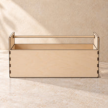 Remote Control Organiser in wood (birch plywood), empty