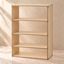 Collectible Display Case with Shelves in wood (birch plywood), empty