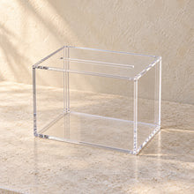 Key Card Return Box in clear acrylic, empty