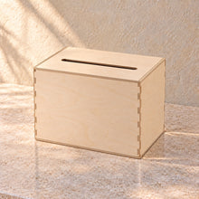 Key Card Return Box in wood (birch plywood), empty