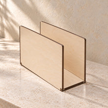 Napkin Holder in wood (birch plywood), empty