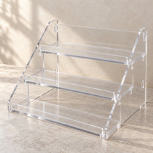 Counter Sample Display Stand in clear acrylic, empty