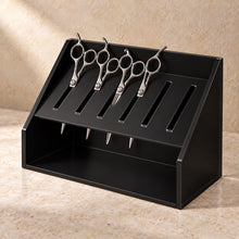 Scissor Holder Organiser in black acrylic, in use
