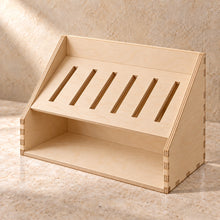 Scissor Holder Organiser in wood (birch plywood), empty