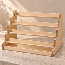 Five-Tier Nail Polish Display Rack in wood (birch plywood), empty