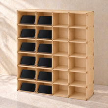 Classroom Phone Storage Organiser, 24 Slots in wood (birch plywood), in use