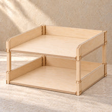 Stacking Paper Trays, Set of Two in wood (birch plywood), empty
