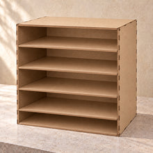 Five-Compartment Document Sorter in MDF, empty