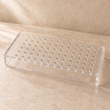 Router Bit and Tool Tray in clear acrylic, empty