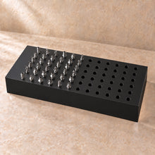 Router Bit and Tool Tray in black acrylic, in use