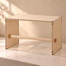 Packing Station Organiser with Label Roll Holder in wood (birch plywood), empty