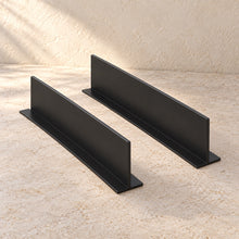 Small Parts Bin Dividers, Pair in black acrylic, empty