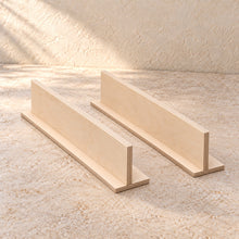 Small Parts Bin Dividers, Pair in wood (birch plywood), empty