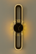 AuraClock 2-in-1 vertical and Horizontal clock Home and Office Wall with neon light ambiance