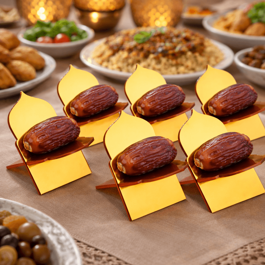 Ramadan Mini Kjhajoor Acrylic Holder Set