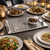 Sultané Royale™ Gold Tray With Metal Handles-SRG01