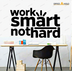 Work Smart Not Hard Inspirational Meeting Room Decor (ws01)