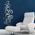 Silver Acrylic Mirror Rings(set of 22) - Wall Decor