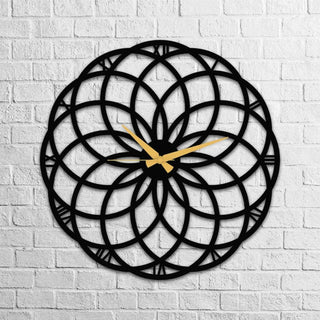 Circular Flower 3D Wall Clock